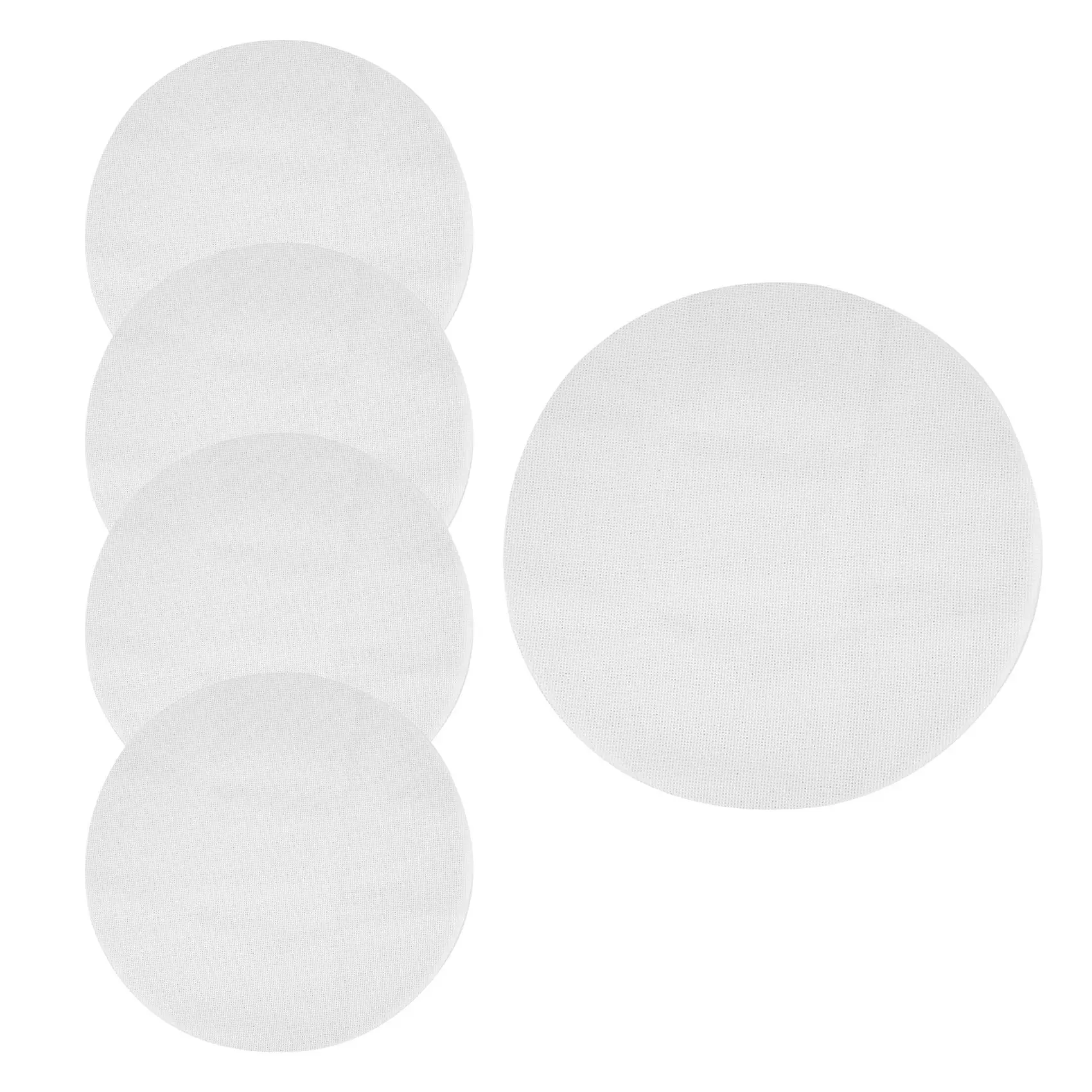 

5 Pcs Silicone Steamer Mesh Mats, Reusable Non-Stick Round Steamer Pad, Steamed Buns Baking Pastry Mat, 40cm in Diameter