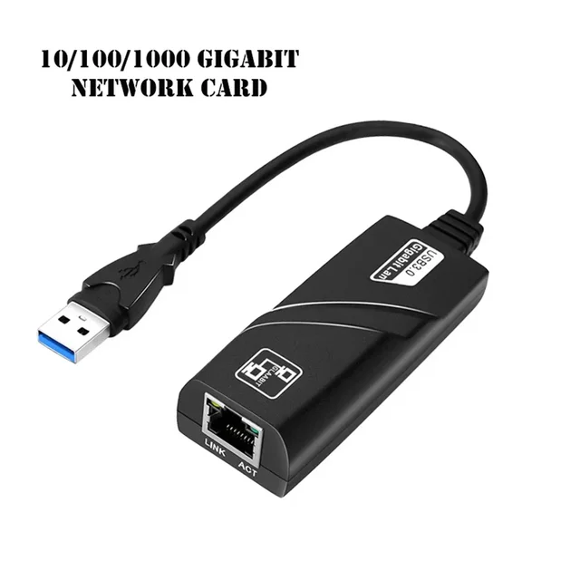 10/100/1000 Мбит/с USB 3.0 Проводной USB TypeC к Rj45 Lan Ethernet-адаптеру Сетевая карта для ПК Macbook Windows Ноутбук 1