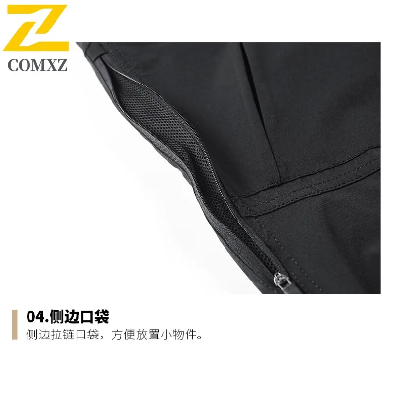 EiAO Men Spring-Autumn Quick-Dry Hiking Pants Waterproof Windproof Breathable Plus Size Outdoor Workwear Camping Mountaineering