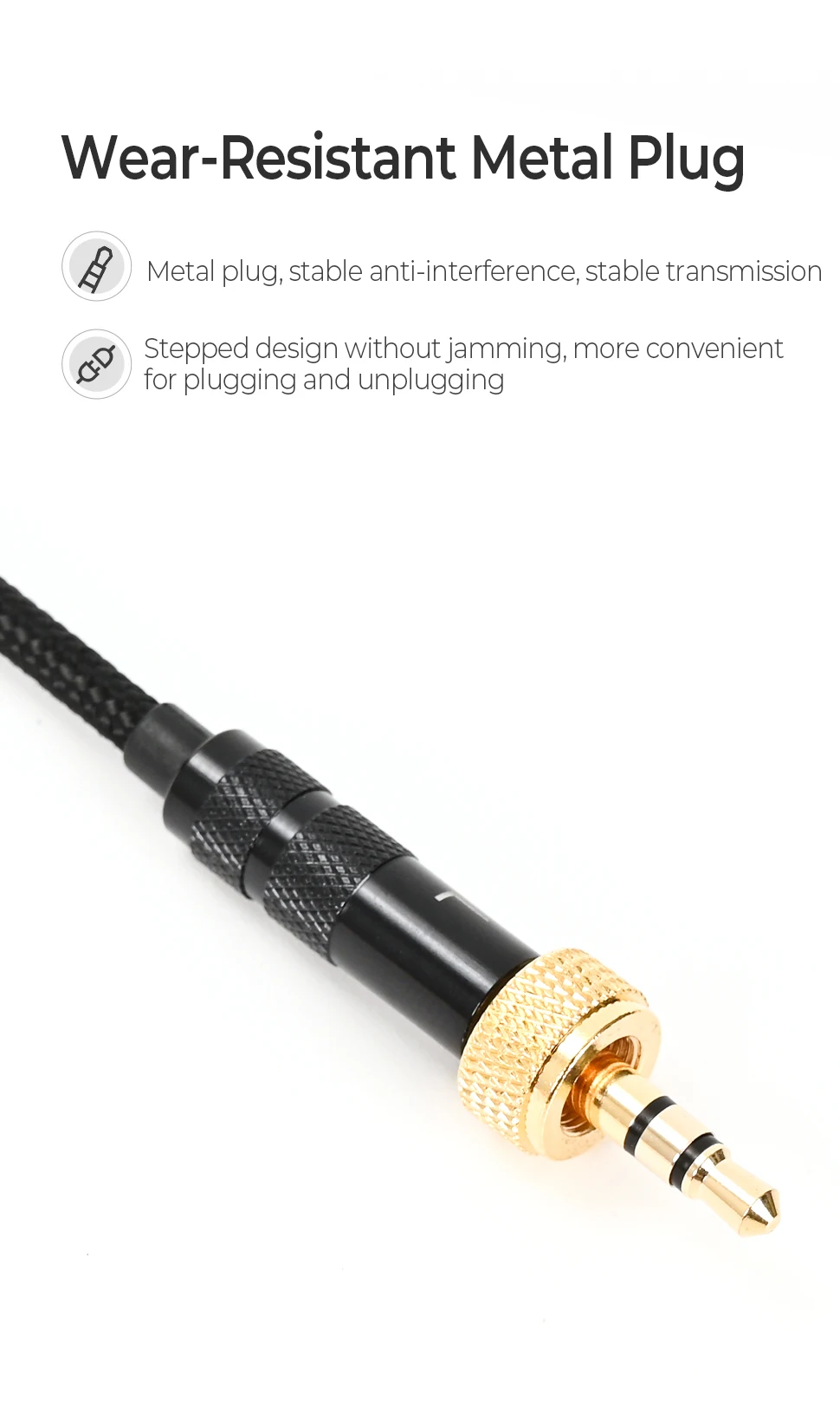 High Quality Gold-plated Audio Headphone Cable for Sony MDR-Z7M2 Mdr-z7 mdr-z1r Headset Upgrade Cable 4.4mm to dual 3.5mm Wires