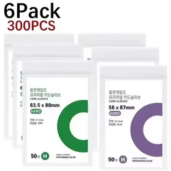 Korean Clear Kpop Photo Card Sleeve - Anti - Scratch Transparent Protector (300Pcs - Mixed)