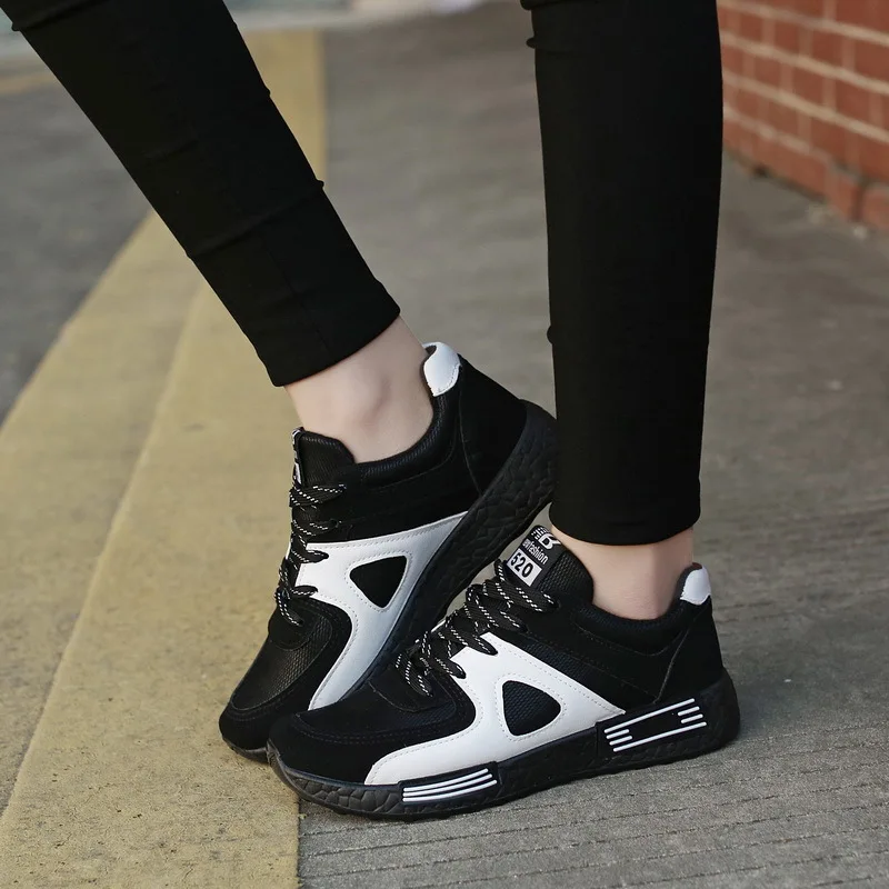 Ladies Slip On Mesh Sneakers In Black With White Soles - Fancy Soles