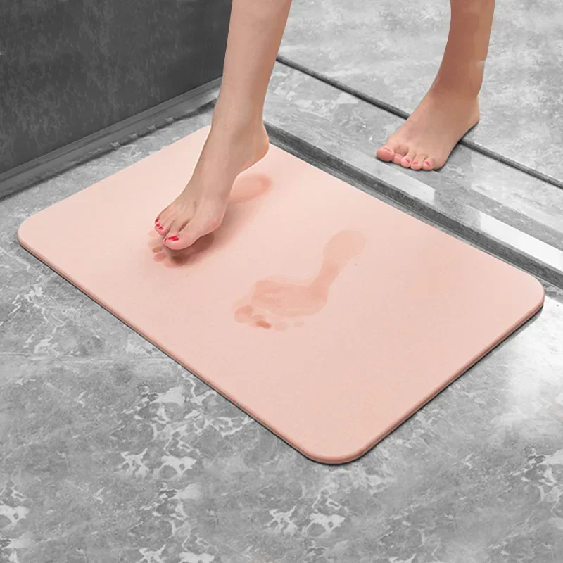 Anti-slip Mats Diatomite Bath Mat 300*400mm Fast Drying Toilet Rug Quick Dry  Wc Mat Pebble Stone Foot Carpet In The Bathroom Set - Bath Mats - AliExpress