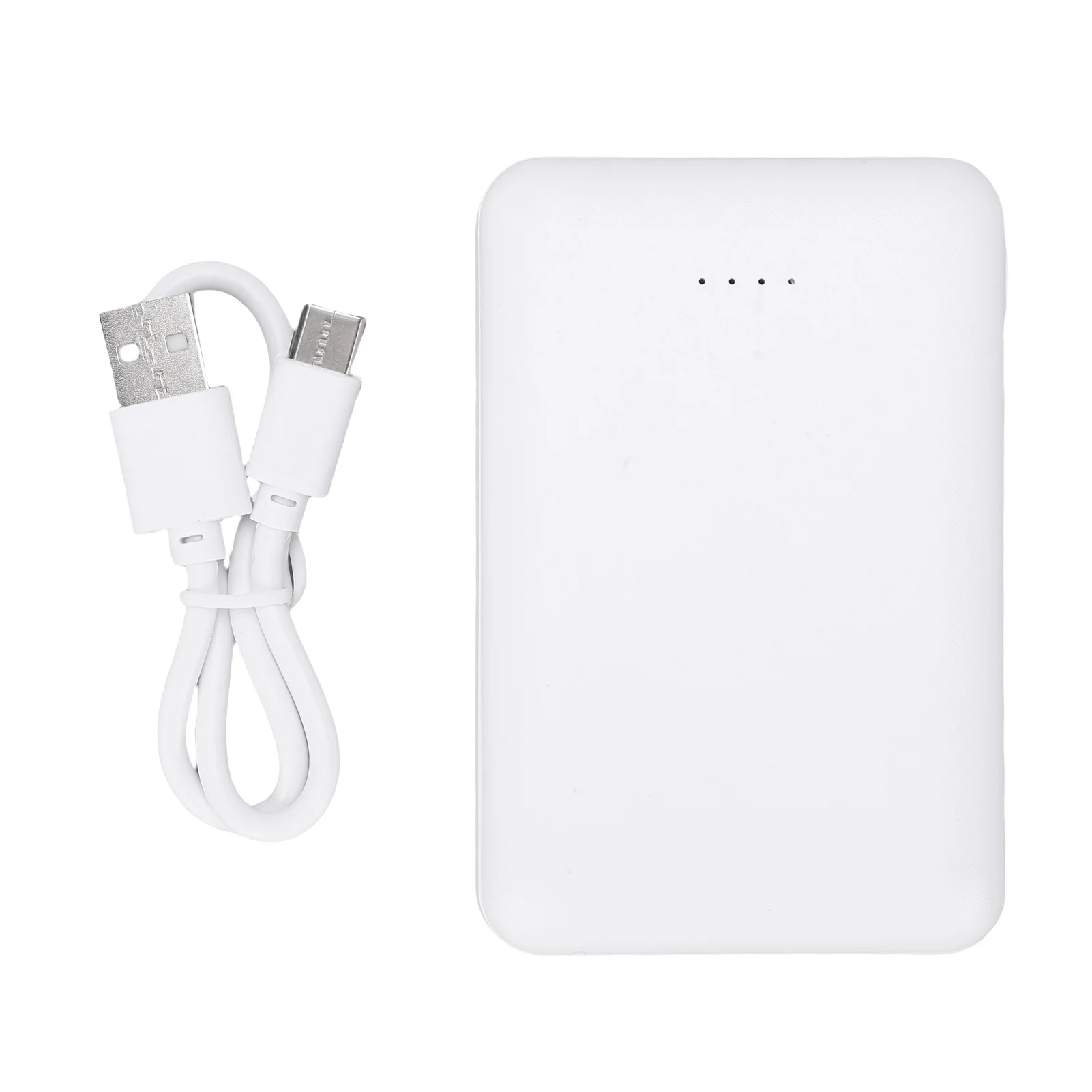 充電式バッテリーパック 10000mAh ポータブルパワーバンク 加熱ベスト ジャケット パンツ用 MicroUSB TYPE C デュアルUSBポート ホワイト