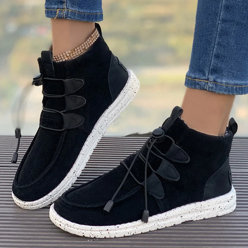 SHLIANG Cizme de iarnă din piele naturală, pantofi cu gleznă, cizme vintage scurte, blană, pantofi desculți pentru femei, SB183_voghion.com