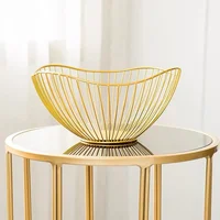 Simple Modern Iron Fruit Basket Fruit Container Bowl Home Creative Snacks Bread Storage Drain Basket Table Snacks Display Tray 1
