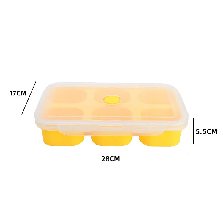 Plateaux De Congélation En Silicone Extra Larges, Cubes De Glace Pour  Soupe, 4 Moules De Congélation, Stockage Géant Pour Aliments, Sauce De  Repas Avec Couvercle - Outils Extérieurs - AliExpress