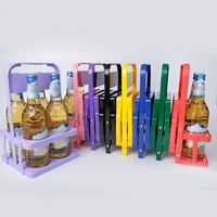 Portable Plastic Foldable Beer rack Beer Bottle Holder beverage basket Reusable Cocktail Rack Durable Cup Organizer Wine Rack 1