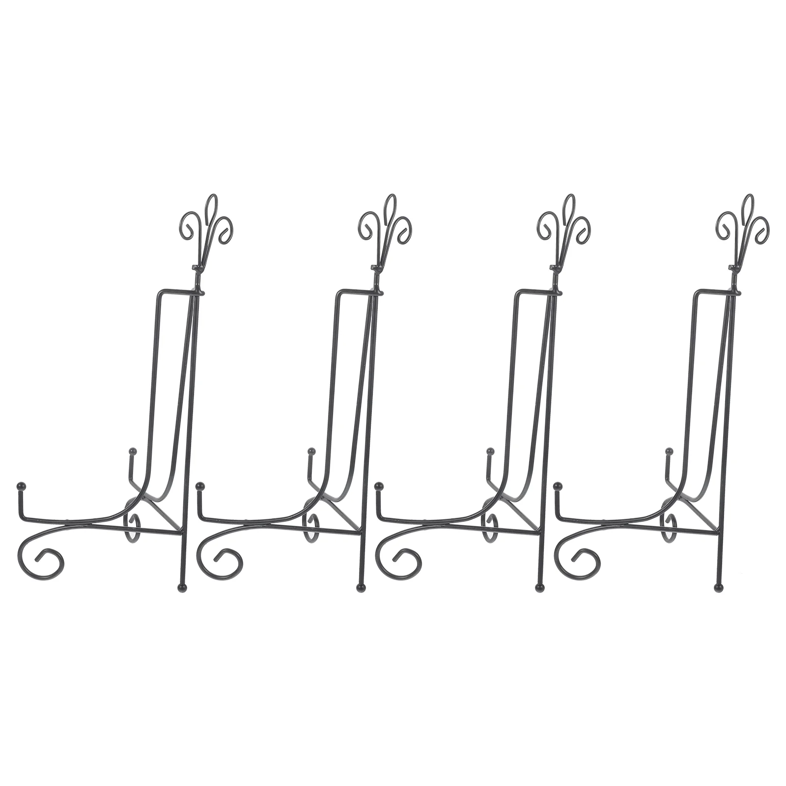 4 Pcs Porcelain Plate Holder Wedding Decoration Small Easels for