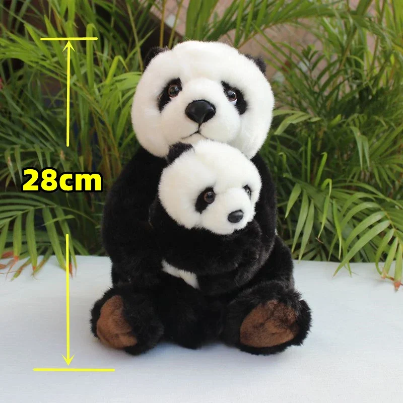 Panda High Fidelity Anime Cute Plushie Giant Panda Plush Toys Lifelike Animals Simulation Stuffed Doll Kawai Toy Gifts For Kids 2