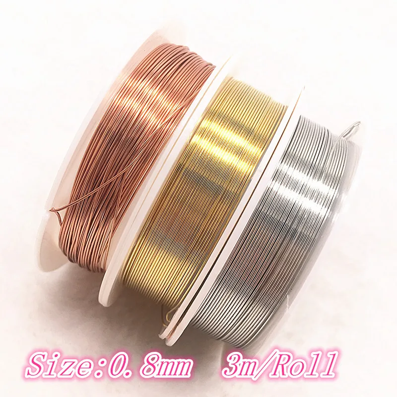 Versatile Multi-Gauge Metallic Wire Roll for Jewelry Making and DIY Handiwork