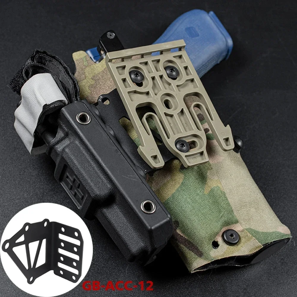 NEW Tactical Holster Negative Cant Plate Equipment Mount Airsoft Handgun Case NCPE Extension Tourniquet Front Mounting Platform 5