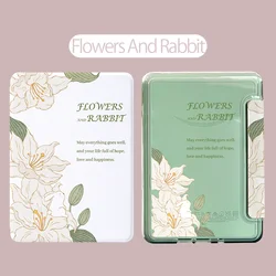 Transparent Acrylic Kindle Case with Funny Cat Pattern and Magnetic Auto Wake & Sleep Feature - KPW 5 (Without Hand Strap)