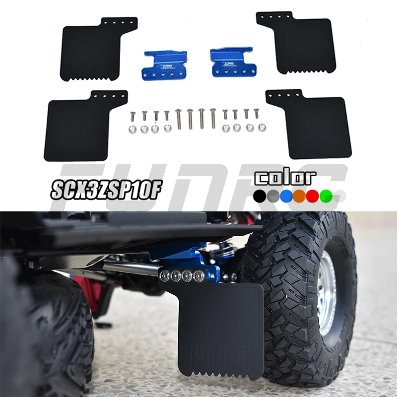 Kit Eliminación Guardabarros Para Axial SCX10 III Jeep Gladiator JT - Aluminio Anodizado Negro