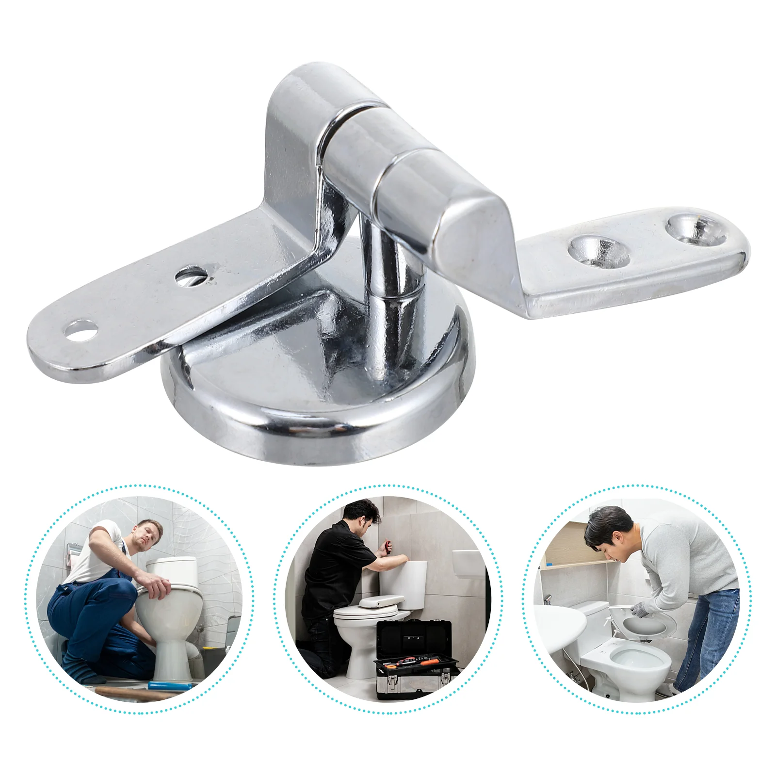 

Toilet Lid Hinge Tank Bolts Zinc Alloy Seat Accessories Water Cover Fitting Home Fixing Tool