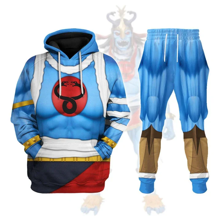Anime Thundercats Lion-O Cosplay Hoodies Pants Suit 3D Print Men Women Tracksuit Pullover Outfits Harajuku Y2k Hoodie 2pcs Sets 5