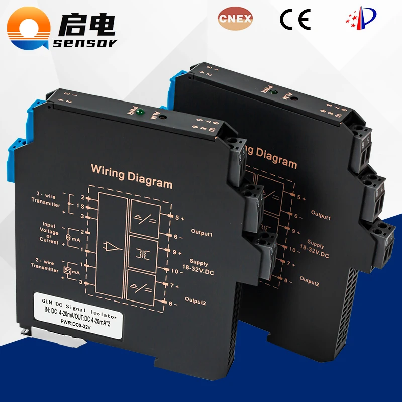 

DC Current Signal Isolator Transmitter 0-10V 0-5V 4-20mA PLC Input Signal Converter Measuring Tools