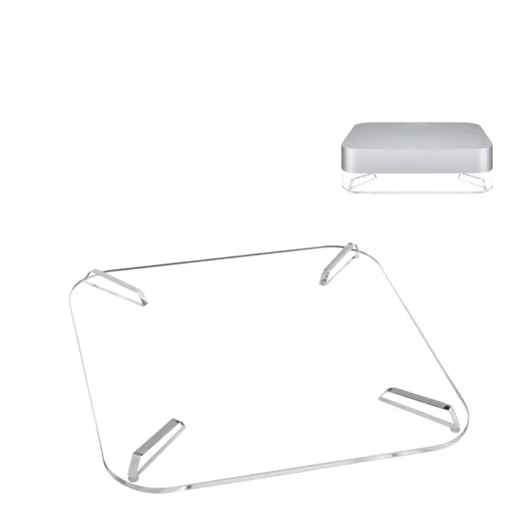 Acrylic Bracket Desktop Stand Anti-Slip Desktop Base Holder for Mac Mini 2010- M1/M2 for Mac Mini M2 Pro/Mac