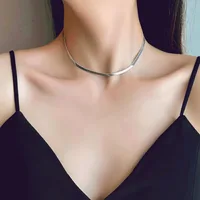 Golden Stainless Steel Snake Bone Chain Necklace Hip Hop Chic Women Cool and Beautiful Versatile Chavicle Chain Fashion Jewelry - Image 6