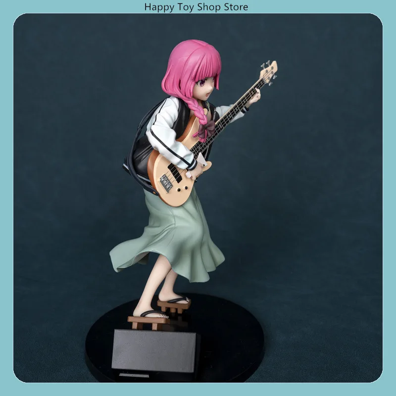 Bocchi the Rock Hiroi Kikuri Anime Figure with Bass Guitar - Collector's Edition Desktop Decoration