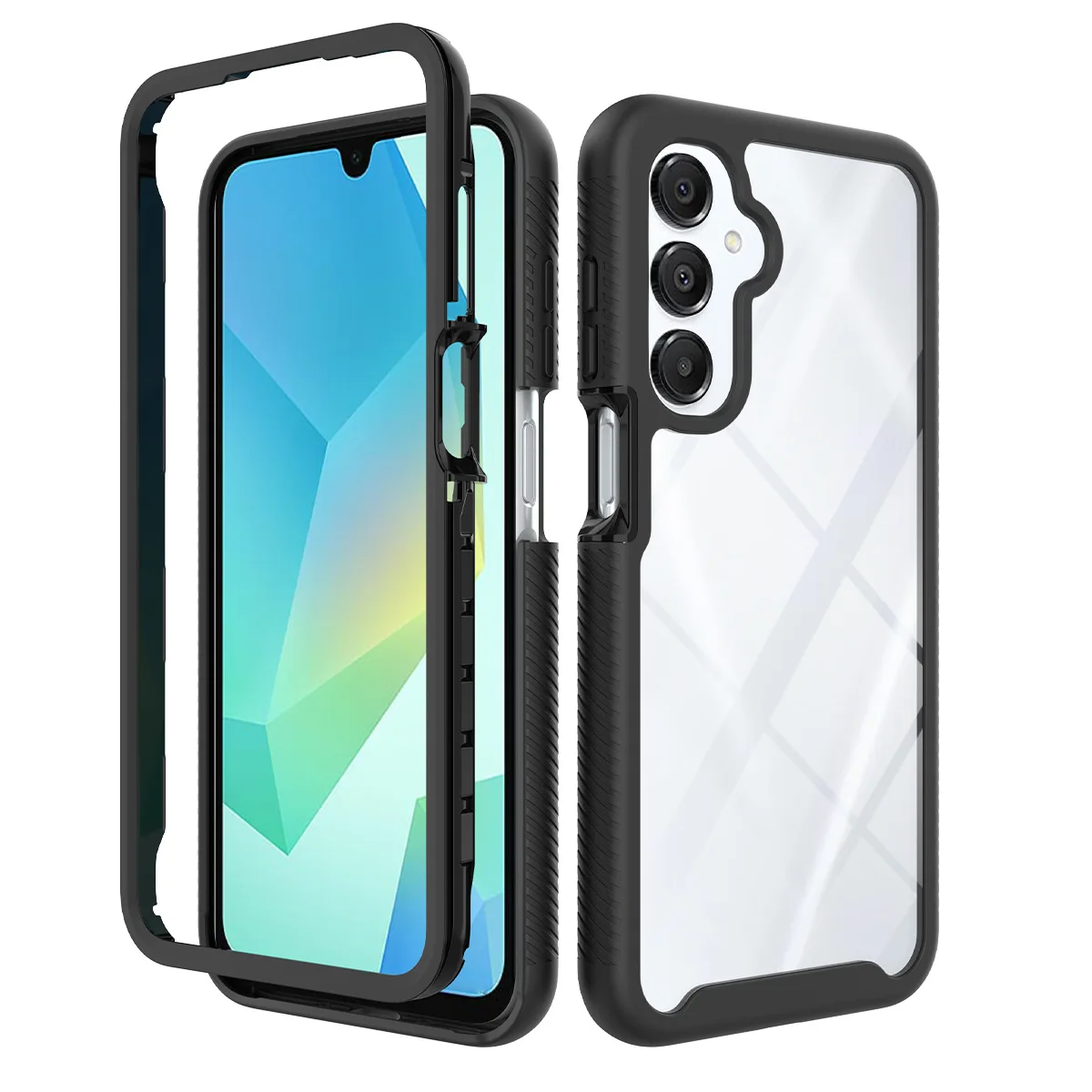 Premium Dual-Layer Shockproof Clear TPU/PC Sky Case Cover