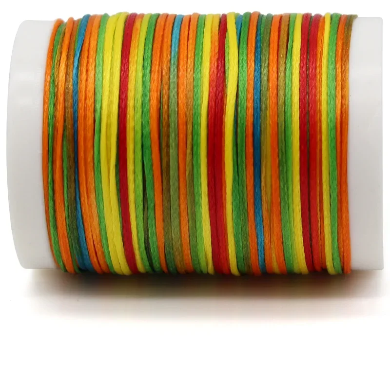 0.8 1.0mm Flat Waxed Thread Roll for Knitting Leather Craft Sew Stitch Cord Stitching Factory or DIY Bookbinding Shoe Repairing leather sewing thread