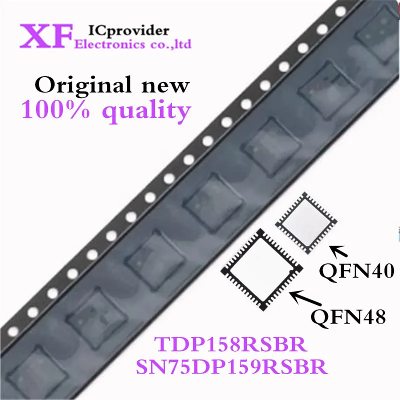 

(1- 10шт.)100% новый TDP158 TDP158RSBR SN75DP159RSBR SN75DP159RGZT SN75DP159 75DP159 5mm*5mm 7mm*7mm QFN-40 QFN-48 Chipset