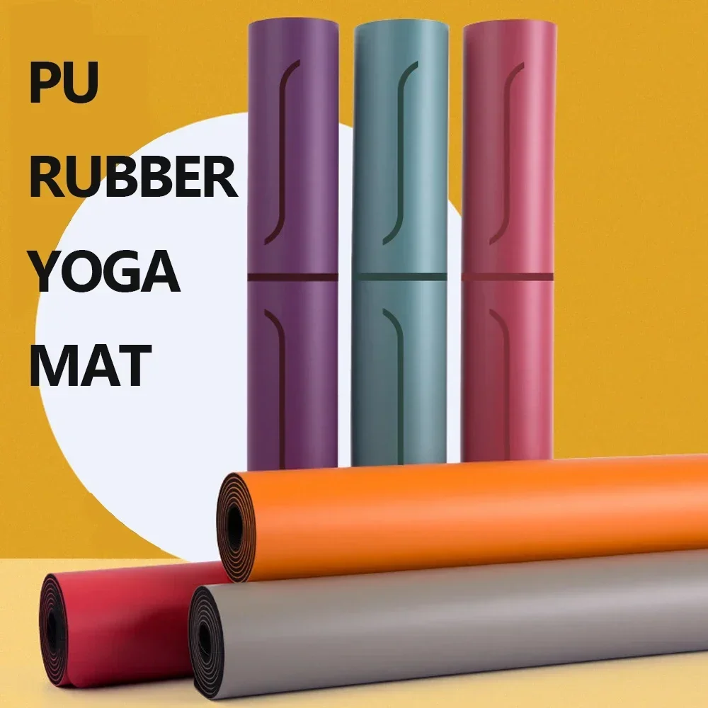 5mm Thickness Non-slip TPE Yoga Mat Anti-slip and Sweat-absorbing Yoga Mat Workout Floor for Pilates Fitness Exercise