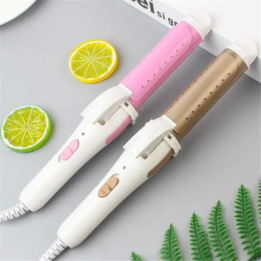 Multifunction 3 In 1 Gold Ceramic Hair Curler Hair Curling Iron Straightener Heated Roller Professional Styling Tools hair straightener hair curler hair iron hair tools