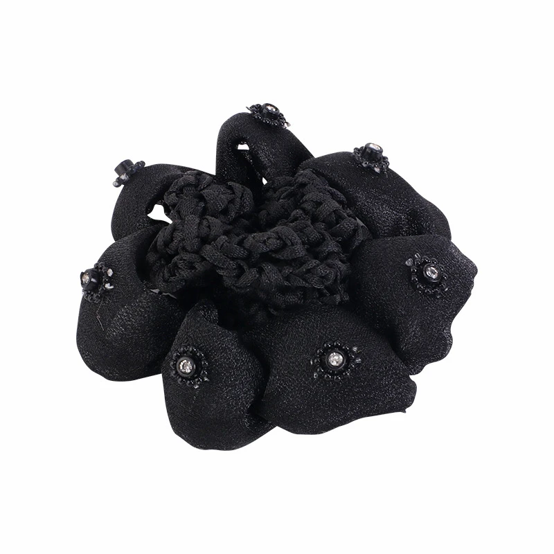 Kinder-Haarschleier Haarnetz Haaraccessoires Mädchen Kinder Ballett Tanz Häkel-Dekor Blumenform Kopfschmuck – Detail 6