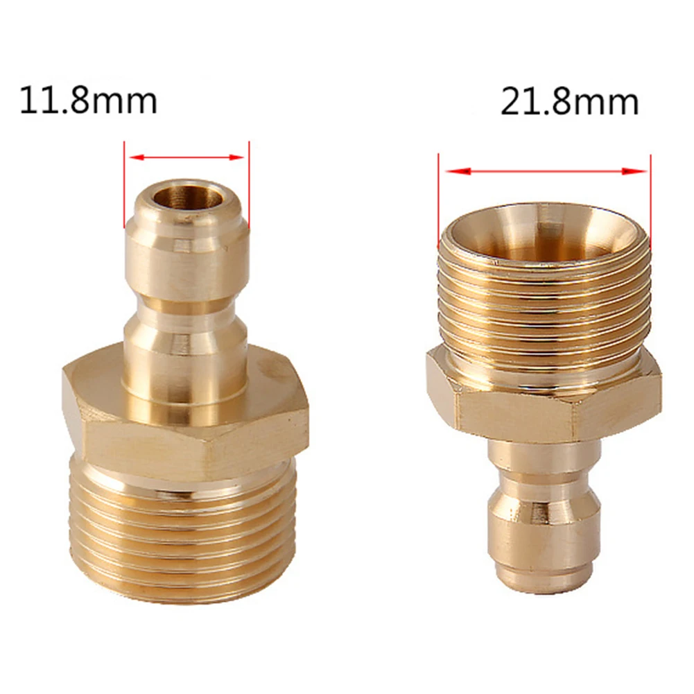 High Pressure Washer Connector 1/4 Inch Quick Release Connector Coupler Fitting For Garden Hoses Car Washer Lance Connector G1/4