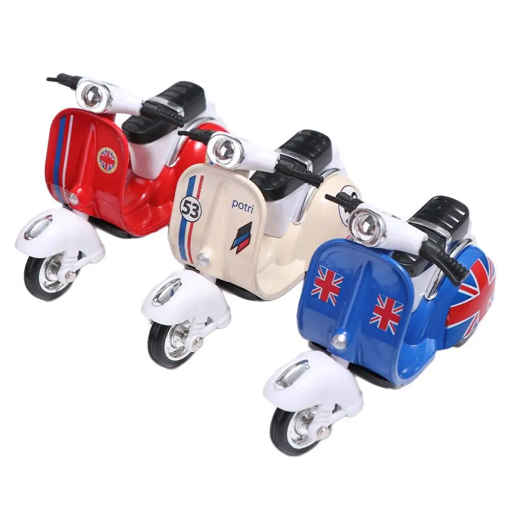 Pull-back Motorcycle Model Diecast Miniature Mini Motorcycle Vehicle Toy Inertia Simulation Motorcycle Toy Friend Children