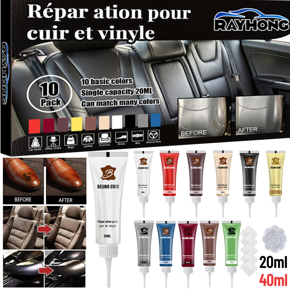 Liquid Leather Repair Gel Car Scratch Remover Refurbishing Cream Car Polish 20ml/40ml