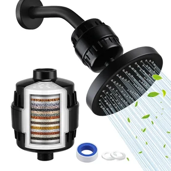 5/20 Stage High Output Shower Water Filter Head 5