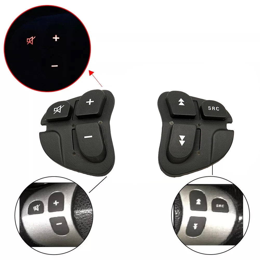 1set Multi Function Steering Wheel Audio Buttons For Alfa 147 156 166 GT Rubber Button Left Right Pair Car Interior Accessories 4