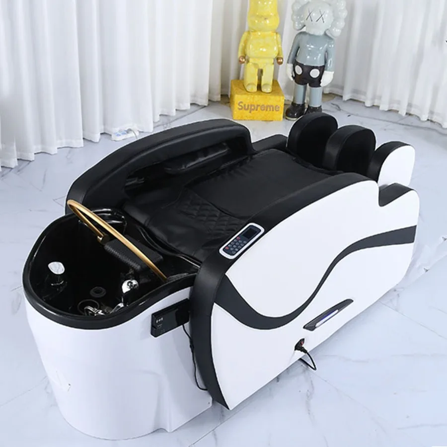 Hairdressing Shampoo Chair Basin Professional Stylist Luxury Shampoo Chair Wash Hair Salon Spa Reclining Lava Cabezas Furniture