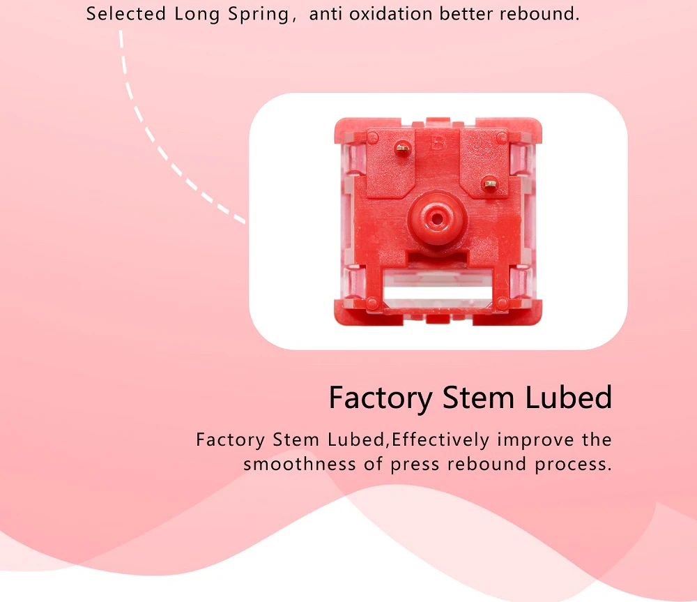 Red Top Switch, MX Stem para teclado