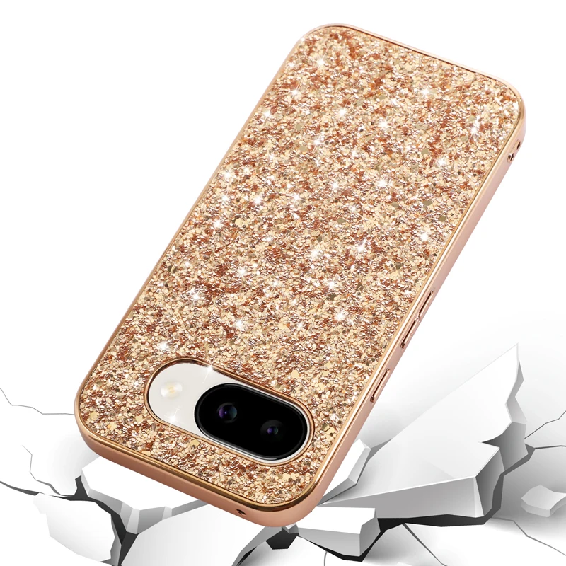 Sparkling Diamond Glitter Frosted TPU Shock-Absorbing Phone Case