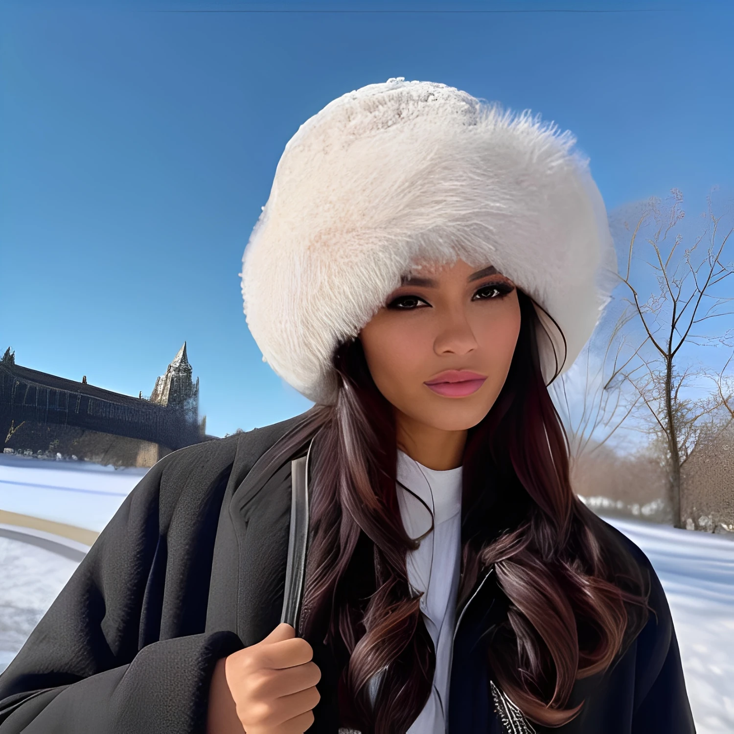 Winter Warmth Fisherman-Plush-Lined, Windproof Ear Protection, Knit Toggle Hat, Ideal Christmas Gift