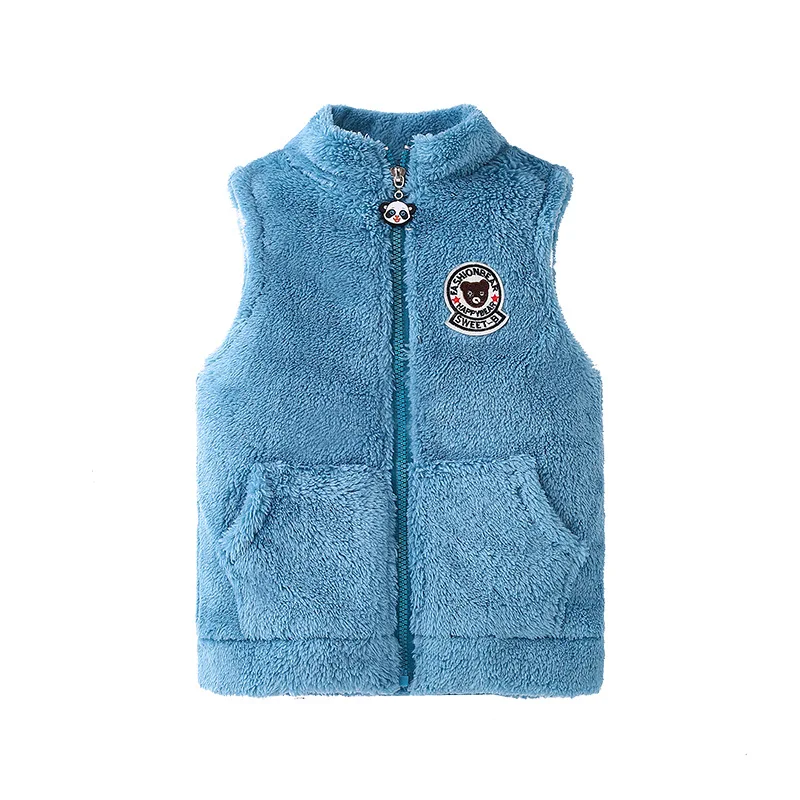 Gilet Sans Manches Polaire Pour Enfant 2-14 Ans - Zippé, Doublé Chaud, Léger, Pour Automne Et Hiver