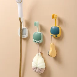 Shower Holder Universal Not Suction Cup Shower Head Holder Punch-Free Bathroom Bracket Adjustable 360 Rotation ABS Fixed Base