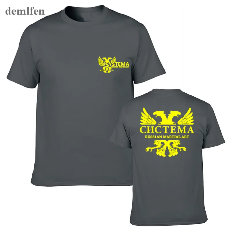 New Systema Spetsnaz Russian Army Martial Art Hand To Hand Combat T-shirt Men's Tops Tees Man Cotton T Shirt