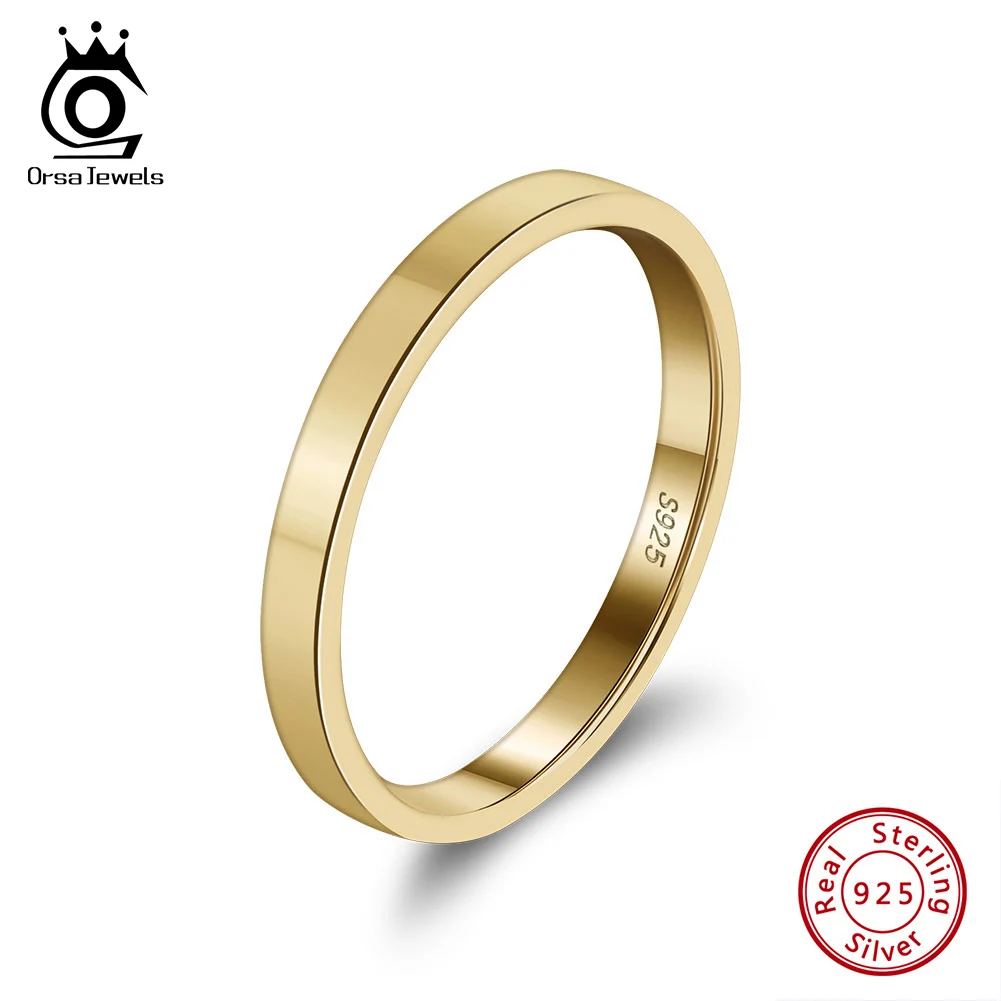 ORSA JEWELS 925 Sterling Silver 1mm 2mm 3mm Simple Rings for Women Anniversary Stacking Wedding Statement Band Jewelry silver ring,wedding rings,finger rings,womens ring,jewelry rings,ring jewelry
