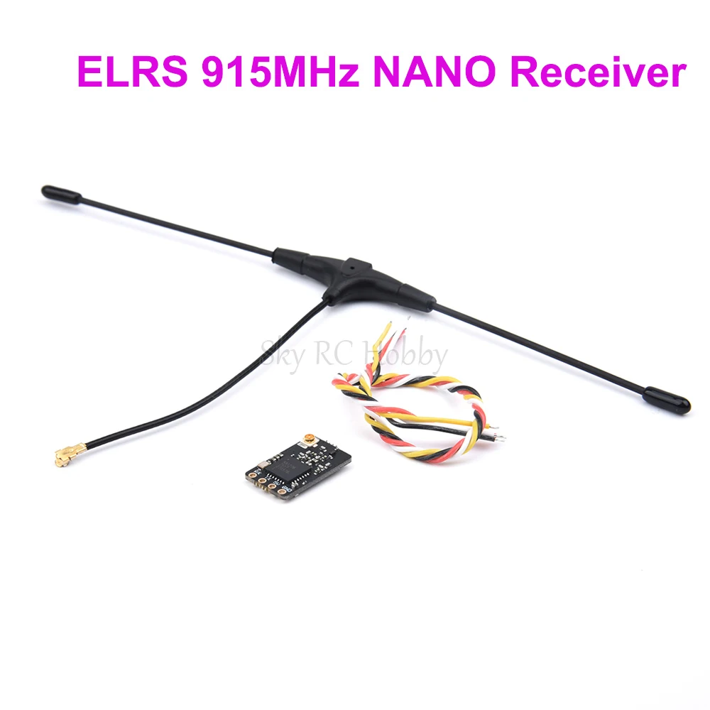 ELRS 915 915MHz NANO ExpressLRS Receiver with T type Antenna Support Wifi upgrade for RC FPV Traversing Drones DIY Parts