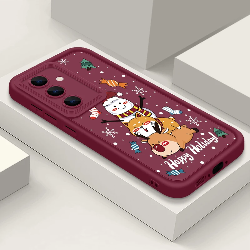 thumbnail image 1 of Funda de TPU suave de alce de Navidad para Samsung Galaxy S23, S24 Ultra, S21 FE, S22 Plus, A55, A54, A15, A14, A35, A25, A53, 5G, 1 of 5