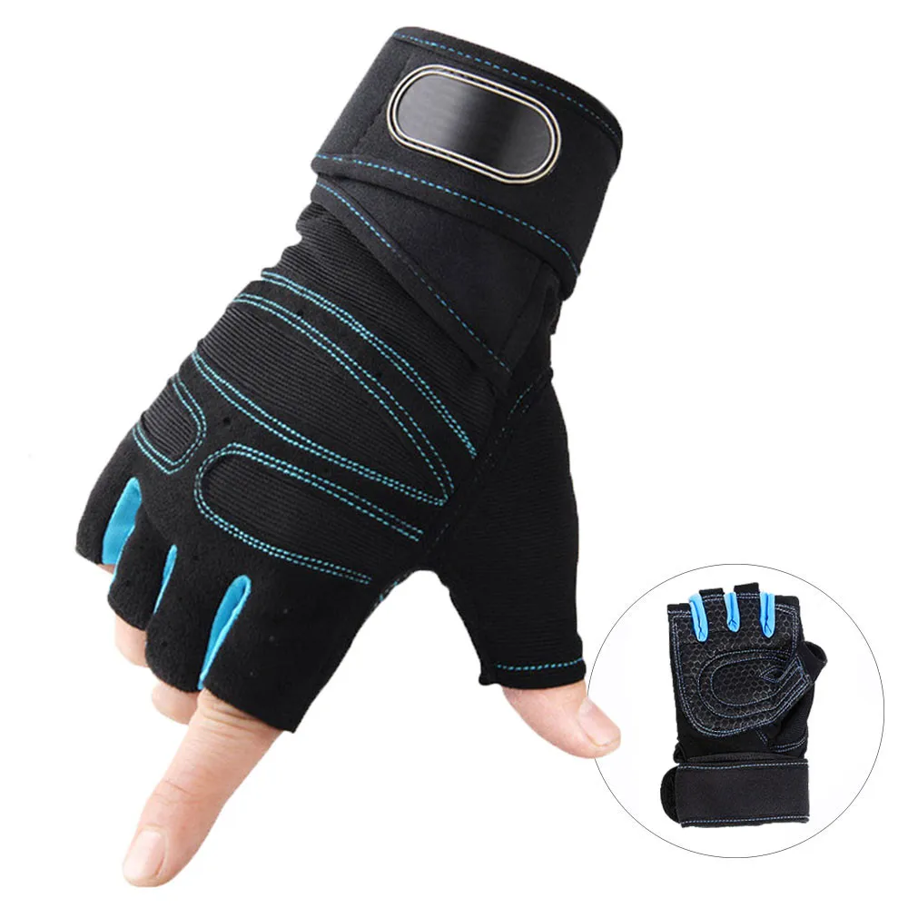 Fitness gloves blue2