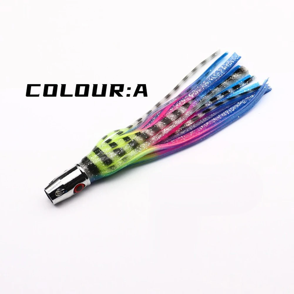 

Bait Fishing Lures 16.5cm 55g Accessories Alloy Octopus Plastic Replacement Strong Topwater Treble Hook Garden