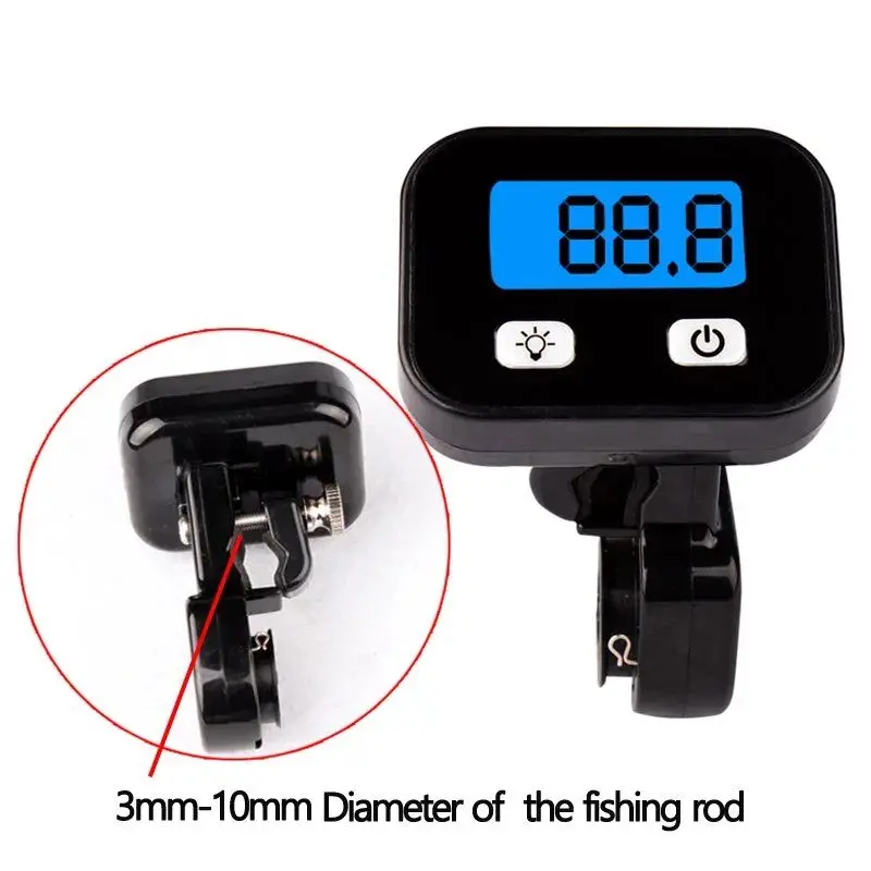 Backlight Waterproof Portable Raft Fishing Line Length Counter Digital Fishing Finder Line Length Depth Gauge Accessories Meters fishing accessories,fishing tools,fishing tool,fishing tackle