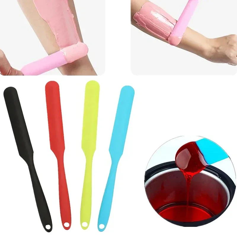 Hair Removal Sticks Silicone Cosmetic Waxing Spatulas Non-Stick Body Wax Applicator Scraper Wax Applicator Sticks