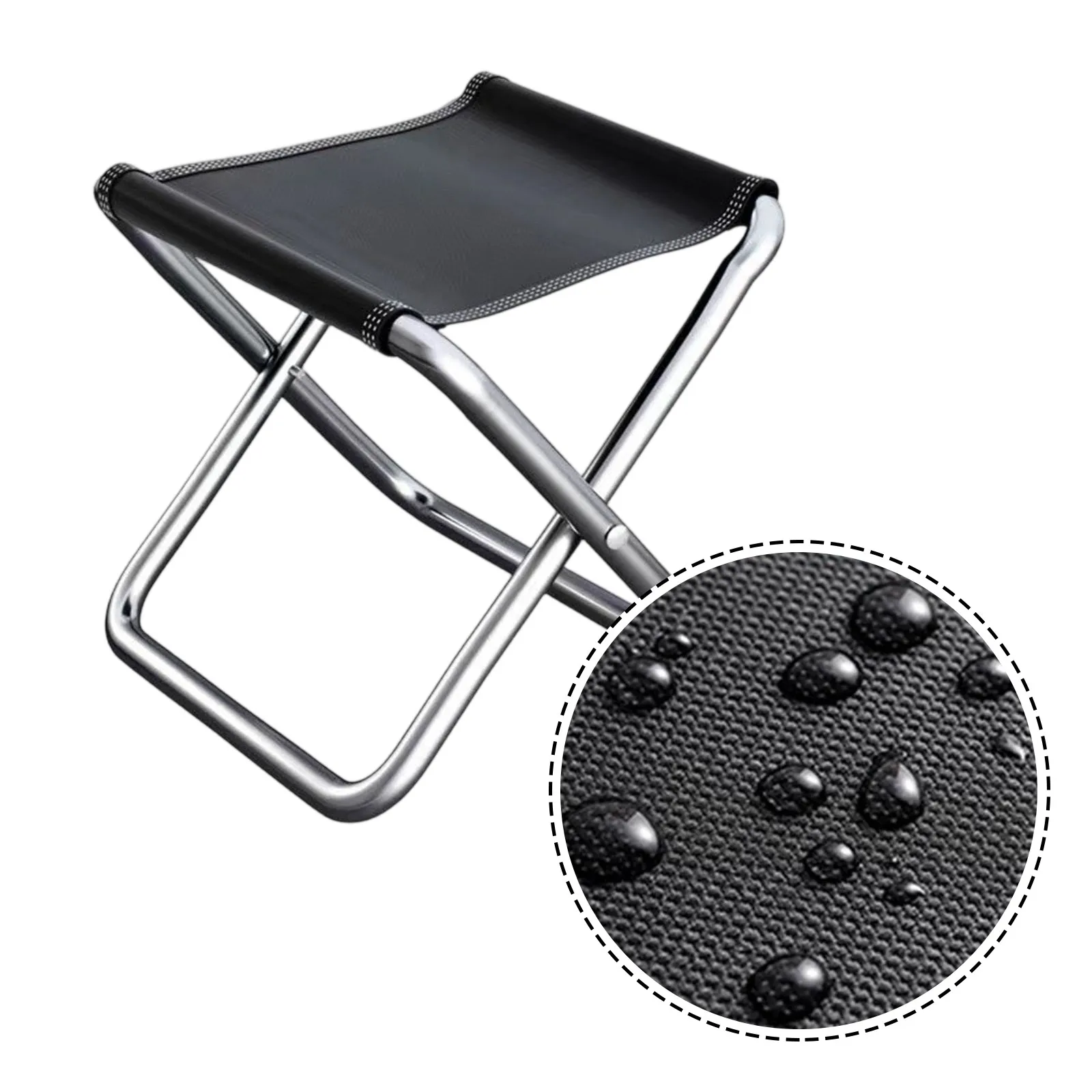 Tabouret de pêche pliant portable en aluminium ultra-léger pour camping pique-nique extérieur